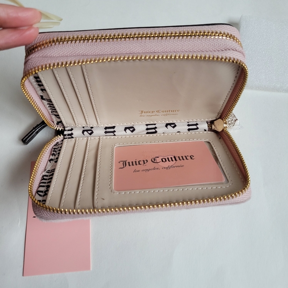 Juicy Couture "Juicy For All" Dusty Blush  Zip Around Wallet - Picture 7 of 11